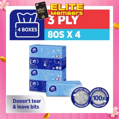 VINDA Deluxe Strong Even When Wet 3-Ply Boxes 80s x 4