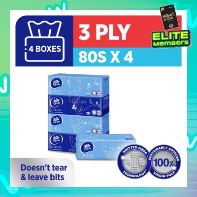 VINDA Deluxe Strong Even When Wet 3-Ply Boxes 80s x 4