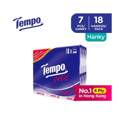 TEMPO Protect Mini Antibacterial Wet Wipes Handy Size (Kills 00% Influenza Viruses & Bacteria) 6 x 8 Sheets