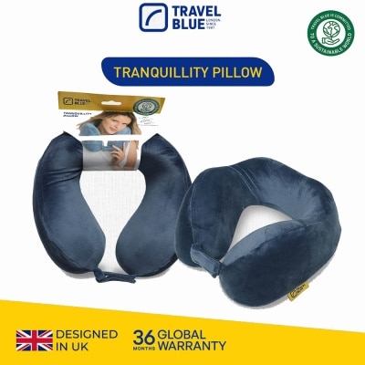 TRAVEL BLUE TB212 Tranquillity Pillow L/XL (High Density Memory foam & Ergonomically Shaped For Spinal Alignment) 1s