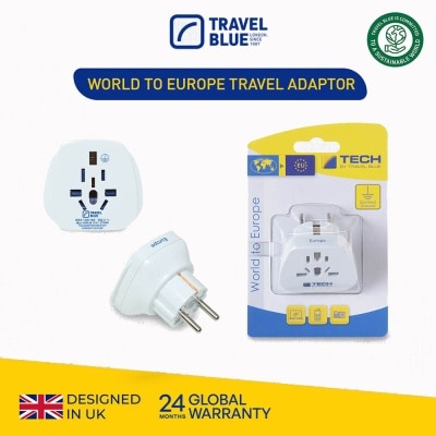 TRAVEL BLUE TB901 World To Europe Travel Adaptor 1s