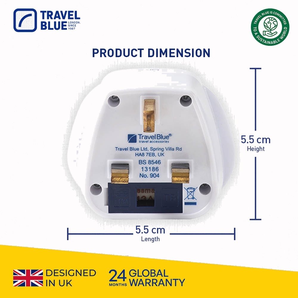 TB904 Visitors To UK Adaptor 1s