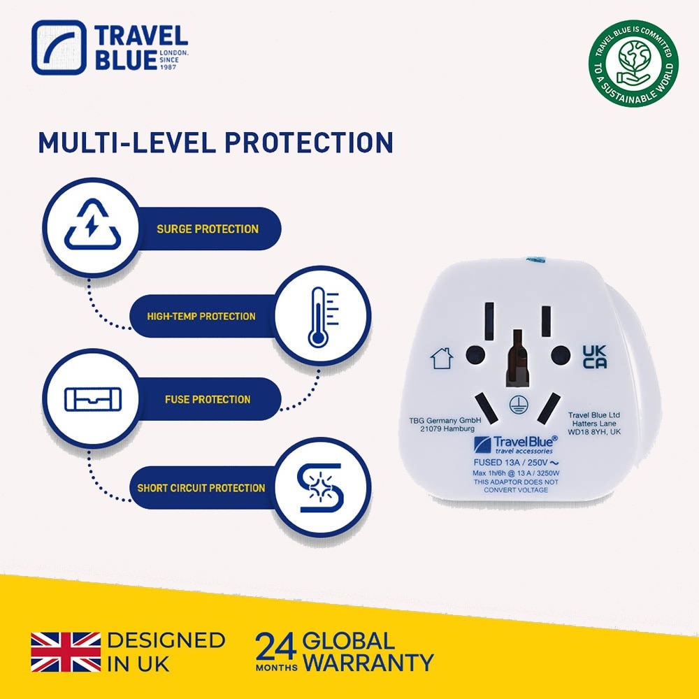 TB904 Visitors To UK Adaptor 1s