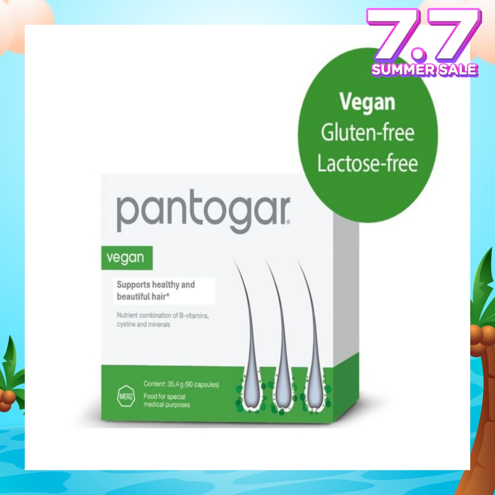 Pantogar Vegan Capsules (To Supports Healthy & Beautiful Hair) 90s