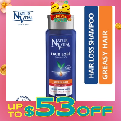 NATURVITAL Hairloss Shampoo - Greasy 300ml