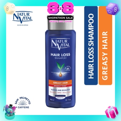 NATURVITAL - Hairloss Shampoo - Greasy 300ml