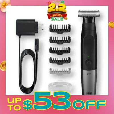 BRAUN Series X XT5100 Wet & Dry All-In-One Trimmer With 5 Attachment 1s