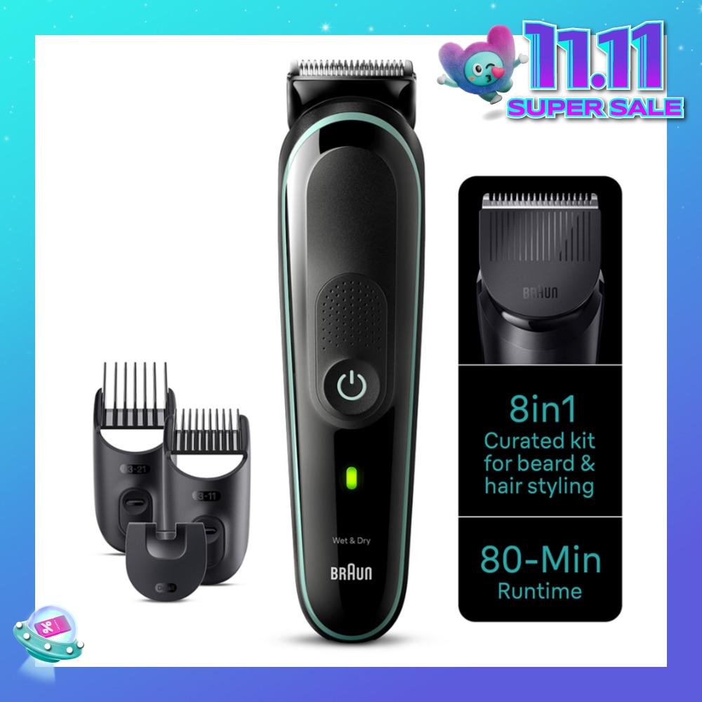 All-In-One Series 3 8-In-1 Curated Kit MGK3441 (For Beard, Hair, Ear & Nose Trimmer) 1s