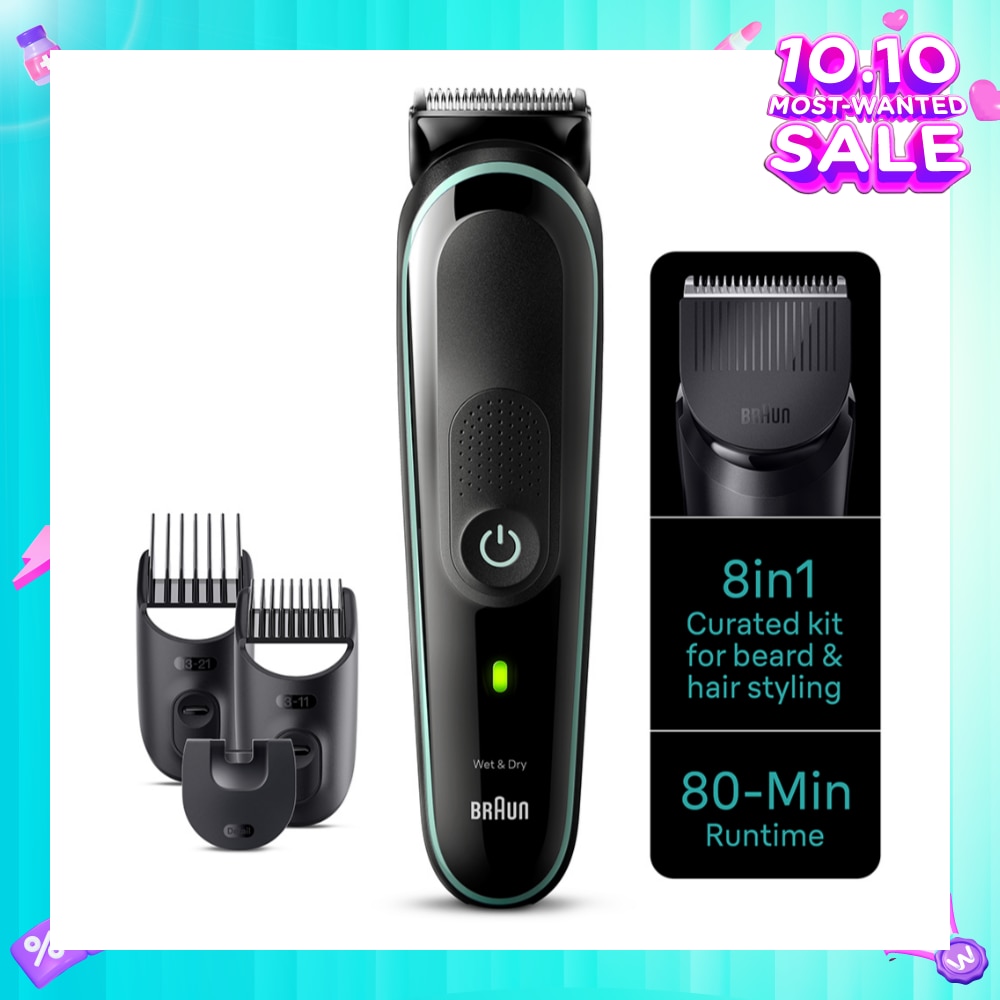 All-In-One Series 3 8-In-1 Curated Kit MGK3441 (For Beard, Hair, Ear & Nose Trimmer) 1s