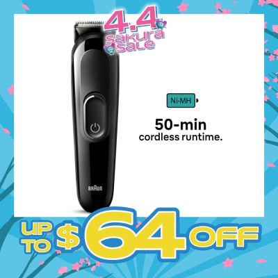 BRAUN - Series 3 SK3400 4-In-1 Beard Trimmer For Men (For Face & Hair) 1s