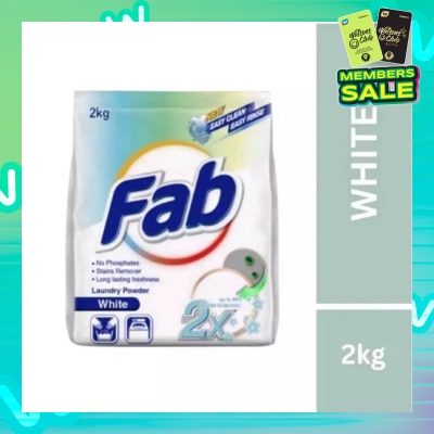 FAB Laundry Powder White 2 kg