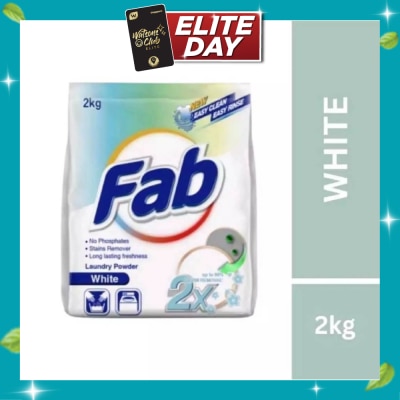 FAB Laundry Powder White 2 kg image