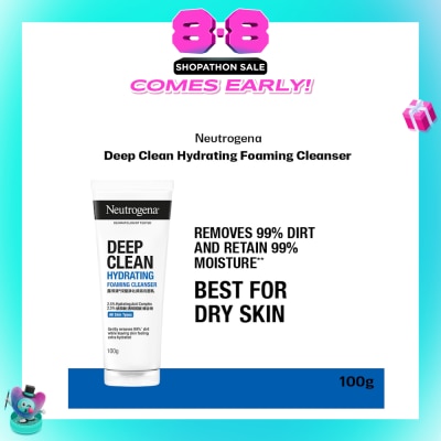 NEUTROGENA - Deep Clean Hydrating Foaming Cleanser (For Dry & Sensitive Skin) 100g