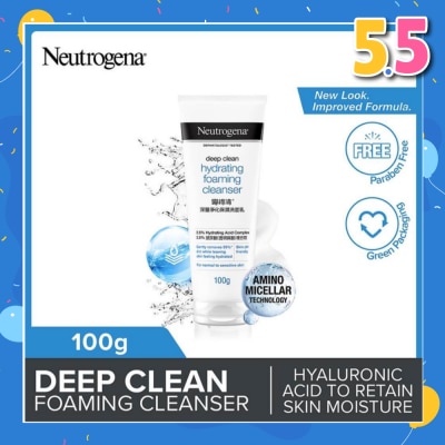 NEUTROGENA Deep Clean Hydrating Foaming Cleanser (For Dry & Sensitive Skin) 100g