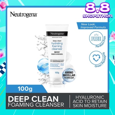 NEUTROGENA Deep Clean Hydrating Foaming Cleanser (For Dry & Sensitive Skin) 100g