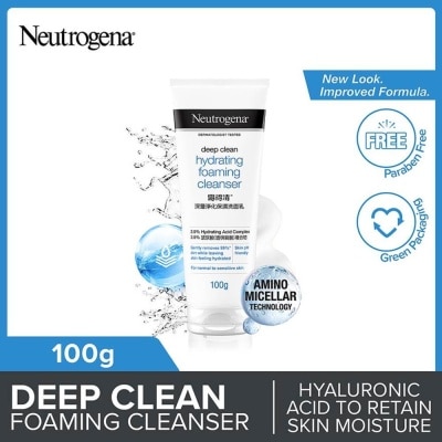 NEUTROGENA Deep Clean Hydrating Foaming Cleanser (For Dry & Sensitive Skin) 100g