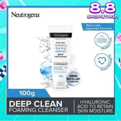NEUTROGENA Deep Clean Hydrating Foaming Cleanser (For Dry & Sensitive Skin) 100g