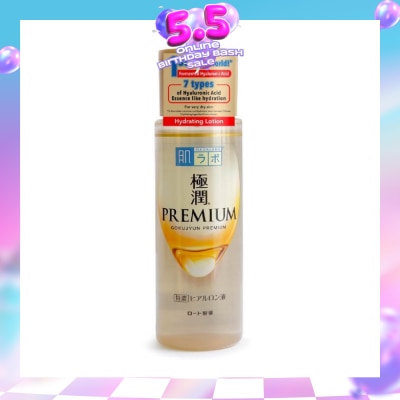 HADA LABO - Premium Hydrating Lotion (Serum Like Lotion With 7 Types Of Hyaluronic Acid For Dry & Dehydrated Skin) 170ml