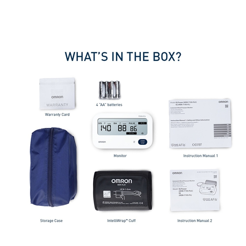 Automatic Blood Pressure Monitor HEM-7193-IQ 1s