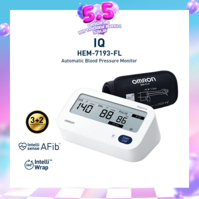 OMRON - Automatic Blood Pressure Monitor HEM-7193-IQ 1s
