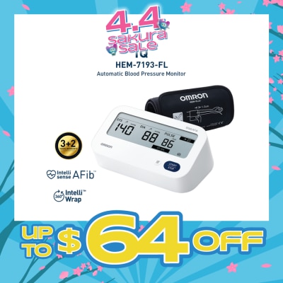OMRON - Automatic Blood Pressure Monitor HEM-7193-IQ 1s