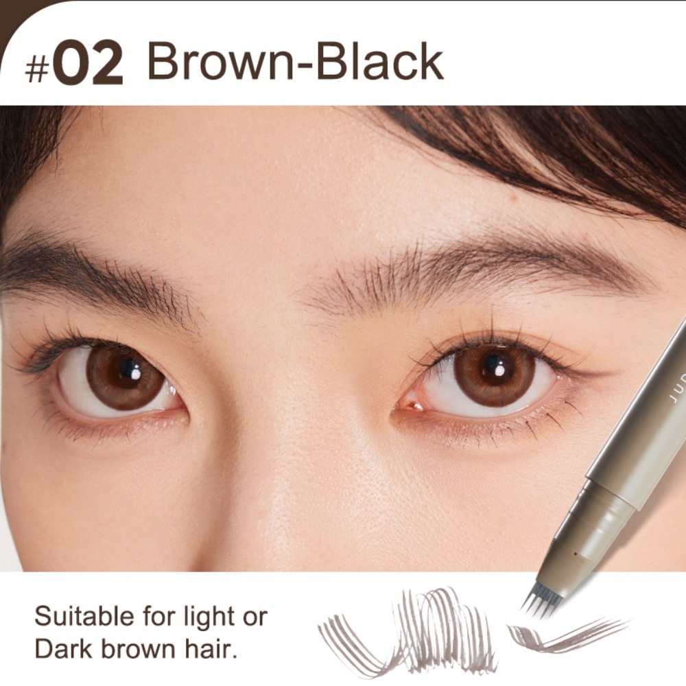 Liquid Eyebrown Pen 02 Dark Brown 1s