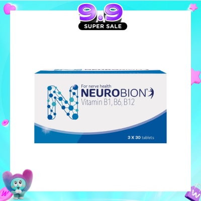 NEUROBION - Tablet (For Nerve Pain) Value Packset 30s x 3 (Expiry: Feb`2027) image