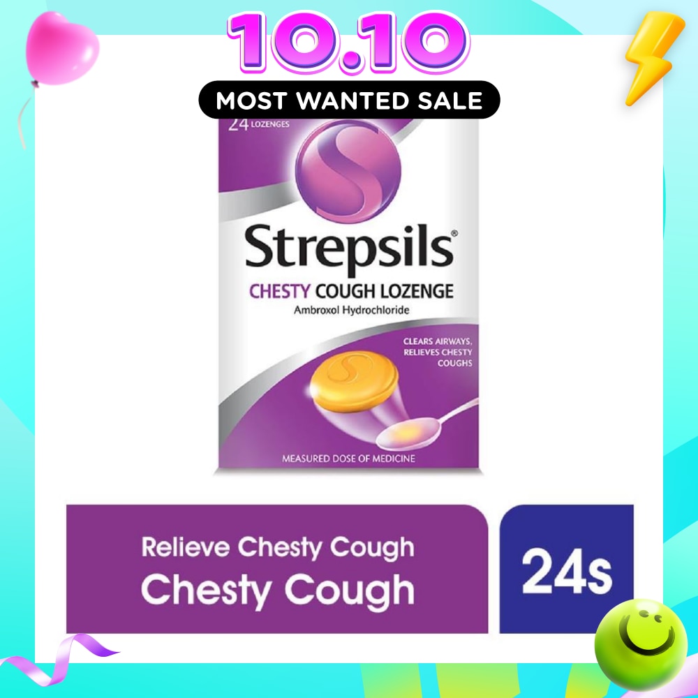 Lozenges Soothing Relief for Sore Throat Chesty Cough 24s image