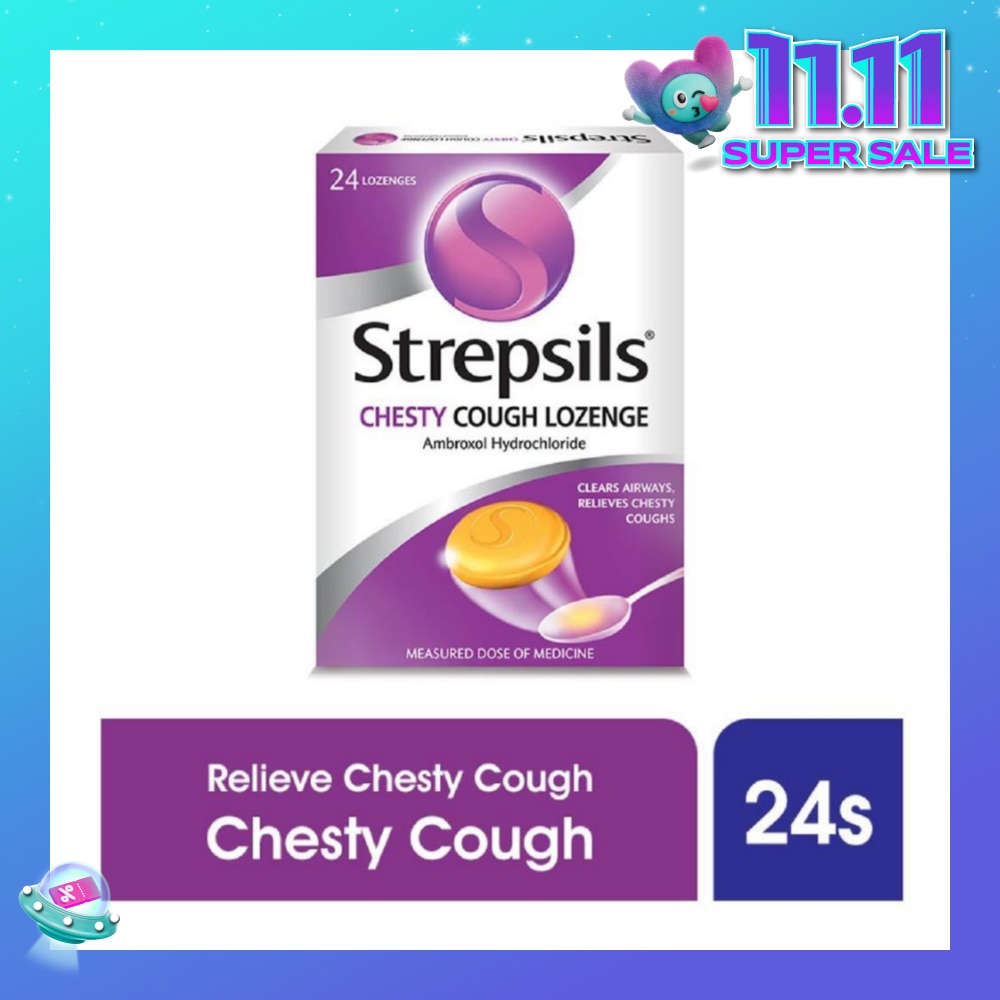 Lozenges Soothing Relief for Sore Throat Chesty Cough 24s