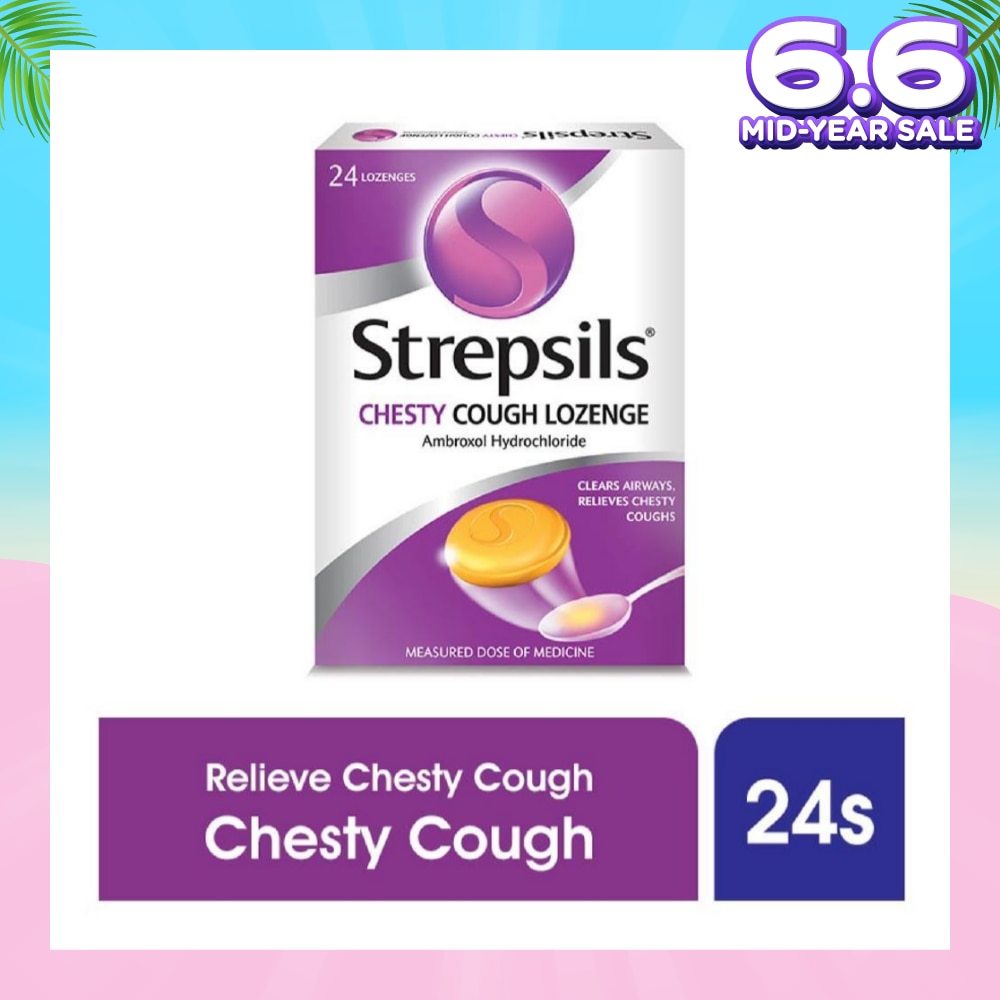 Lozenges Soothing Relief for Sore Throat Chesty Cough 24s
