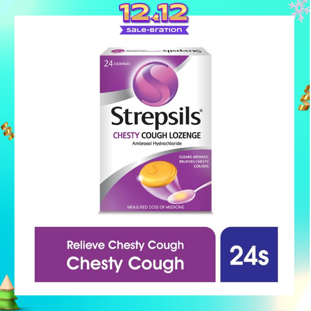 Lozenges Soothing Relief for Sore Throat Chesty Cough 24s
