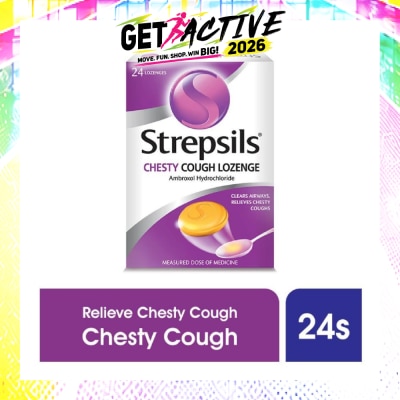 STREPSILS - Lozenges Soothing Relief for Sore Throat Chesty Cough 24s image
