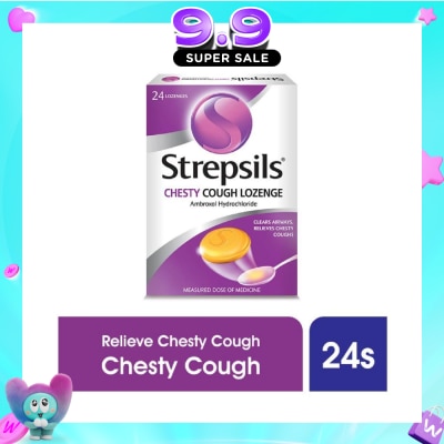 STREPSILS - Lozenges Soothing Relief for Sore Throat Chesty Cough 24s image