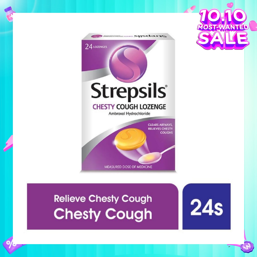 Lozenges Soothing Relief for Sore Throat Chesty Cough 24s