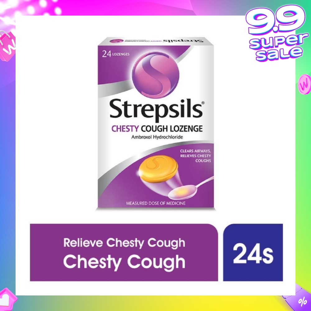 Lozenges Soothing Relief for Sore Throat Chesty Cough 24s