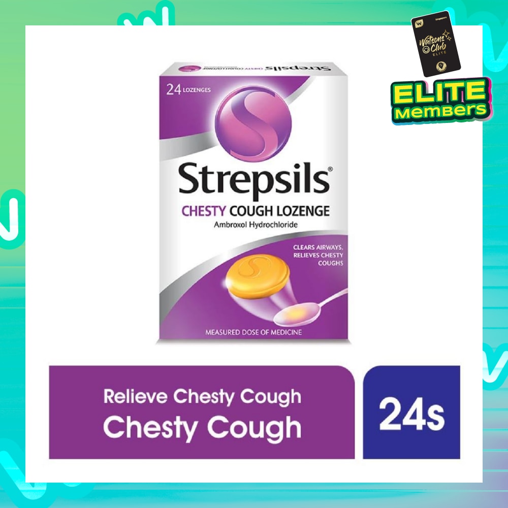 Lozenges Soothing Relief for Sore Throat Chesty Cough 24s