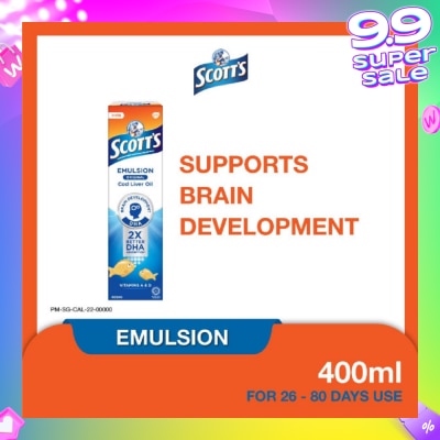 SCOTT'S Emulsion Cod Liver Oil for Immunity Support Original Flavour 400ml