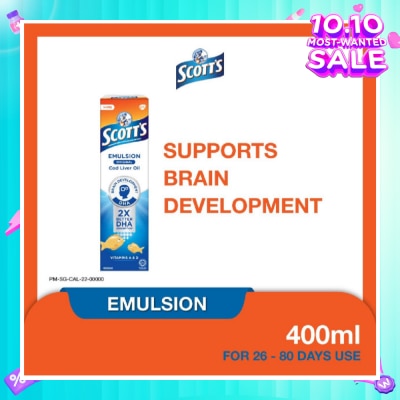 SCOTT'S Emulsion Cod Liver Oil for Immunity Support Original Flavour 400ml