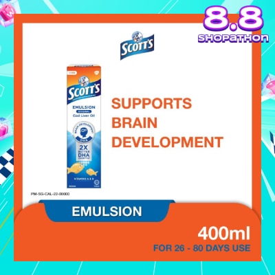 SCOTT'S Emulsion Cod Liver Oil for Immunity Support Original Flavour 400ml