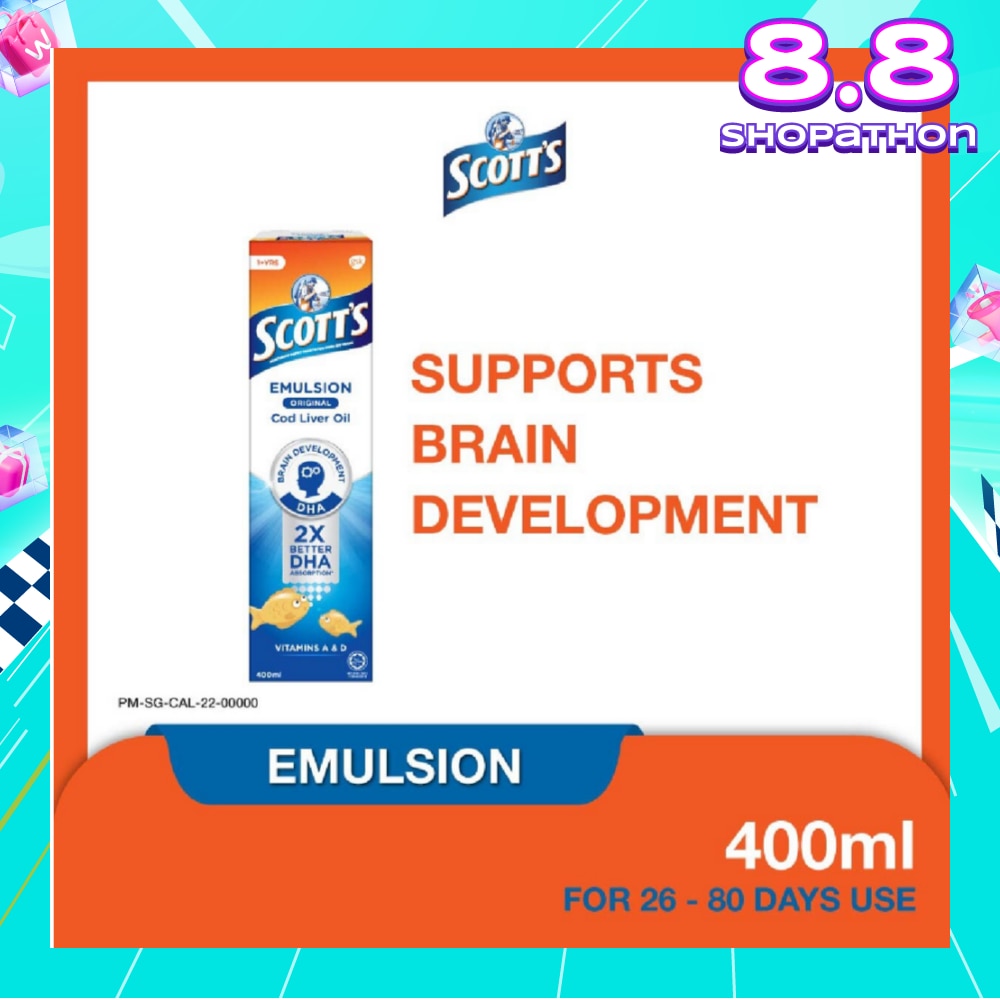 Emulsion Cod Liver Oil for Immunity Support Original Flavour 400ml