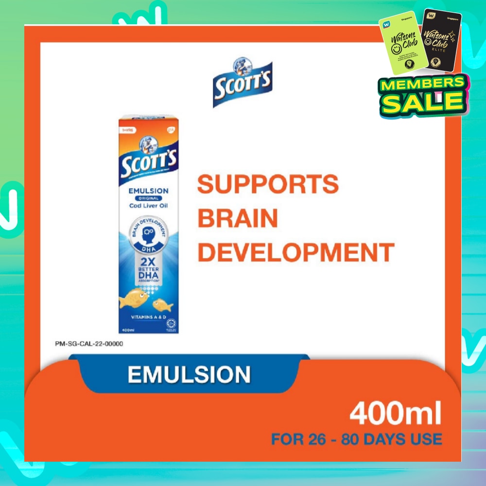 Emulsion Cod Liver Oil for Immunity Support Original Flavour 400ml