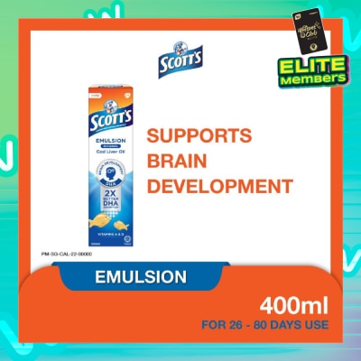 SCOTT'S Emulsion Cod Liver Oil for Immunity Support Original Flavour 400ml