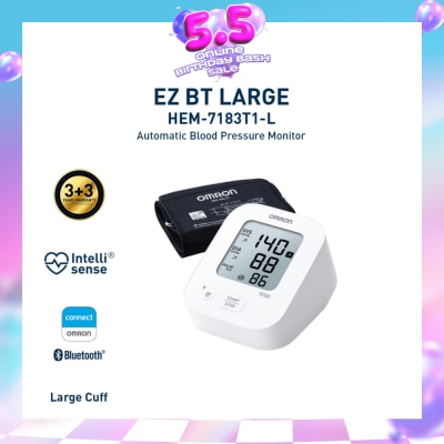 OMRON - Automatic Blood Pressure Monitor Large HEM-7183T1-L 1s