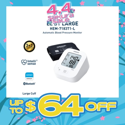 OMRON - Automatic Blood Pressure Monitor Large HEM-7183T1-L 1s