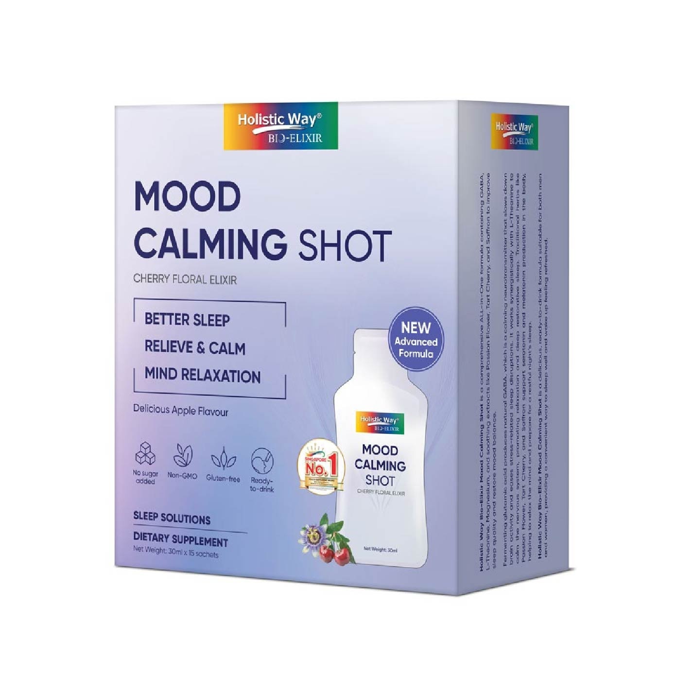 Bio-Elixir Mood Calming Shot with Apple Flavour 30ml x 15s