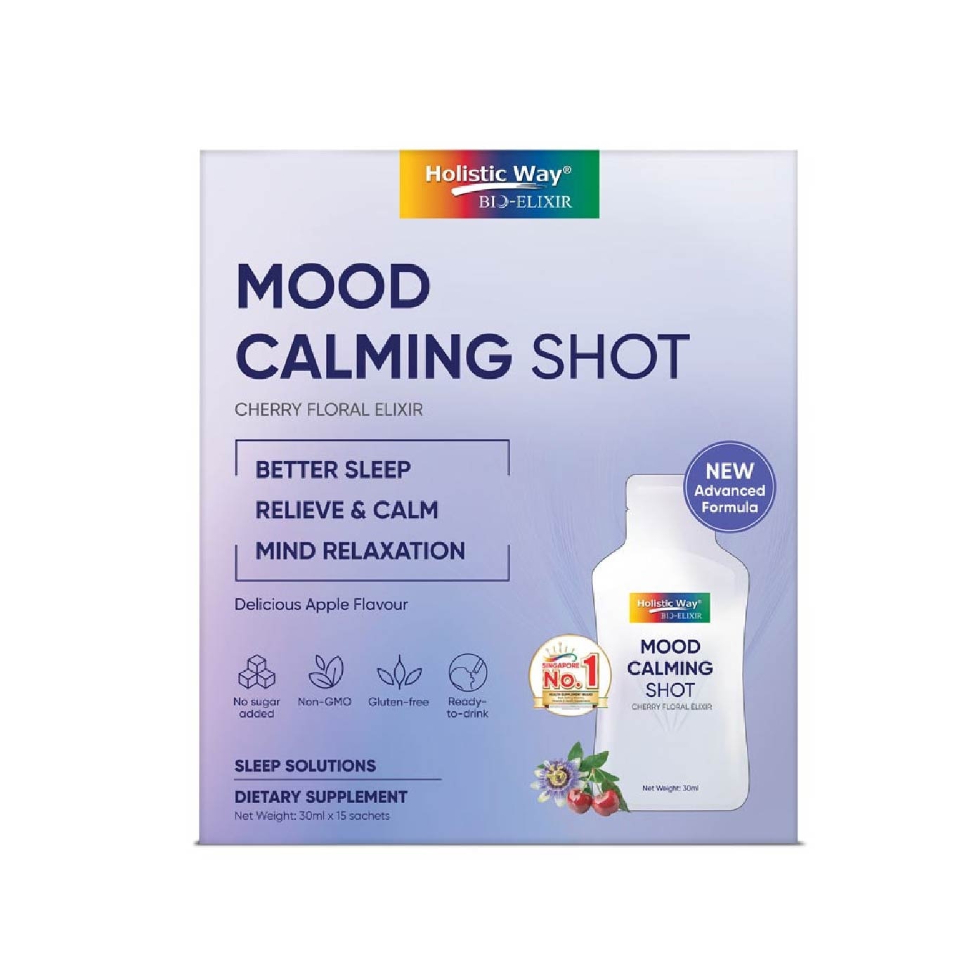 Bio-Elixir Mood Calming Shot with Apple Flavour 30ml x 15s