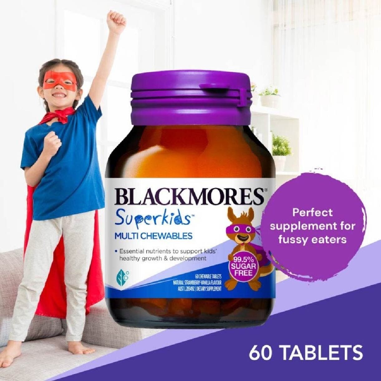 Blackmores Superkids Multi Chewables Tablets 60s