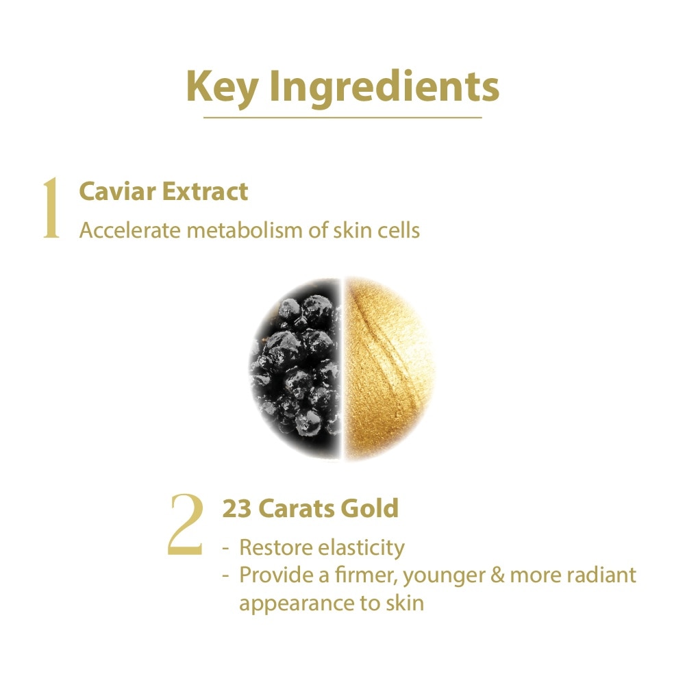 Precious Face Gold & Caviar Cream (To Rejuvenate Mature Skin, Uplift Skin & Reduce Wrinkles) 50ml