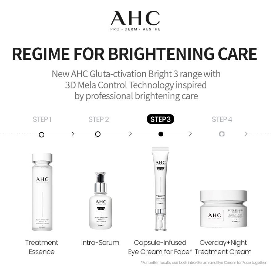AHC Pro Shot Gluta-Ctivation Bright 3 Capsule-Infused Eye Cream