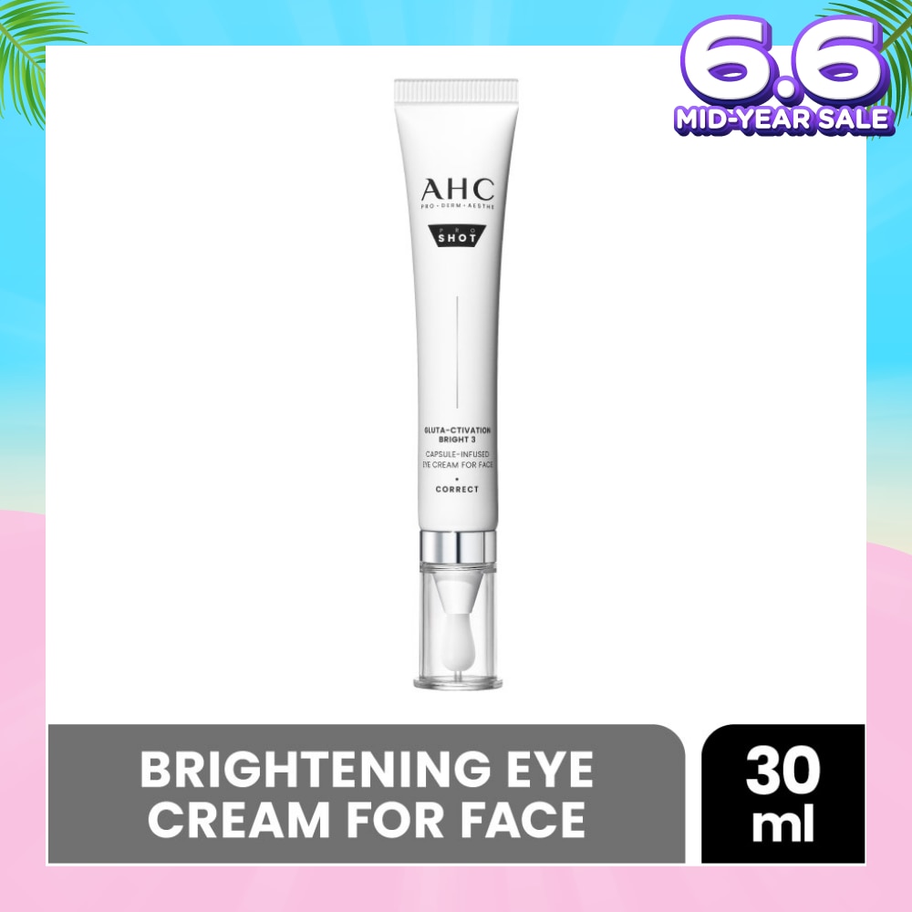 Pro Shot Gluta-Ctivation Bright 3 Capsule-Infused Eye Cream For Face 30ml